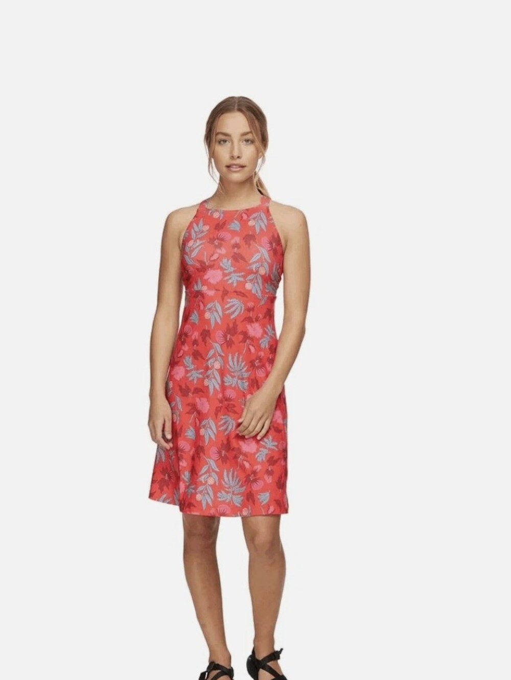 Patagonia Red Magnolia Halter Dress Sz.XL